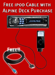 Free IPOD Cable with Alpine Deck Purchase Free IPOD Cable with Alpine Deck Purchase