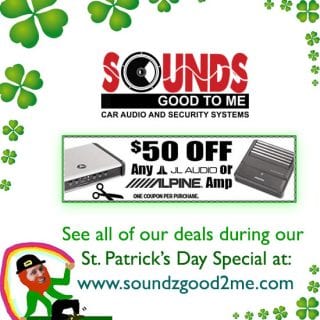Sound Specials: Get $50 off any JL audio or Alpine amp, now through March 14th only at Sounds Good To Me in Tempe, AZ: Sound Specials: Get $50 off any JL audio or Alpine amp, now through March 14th only at Sounds Good To Me in Tempe, AZ: