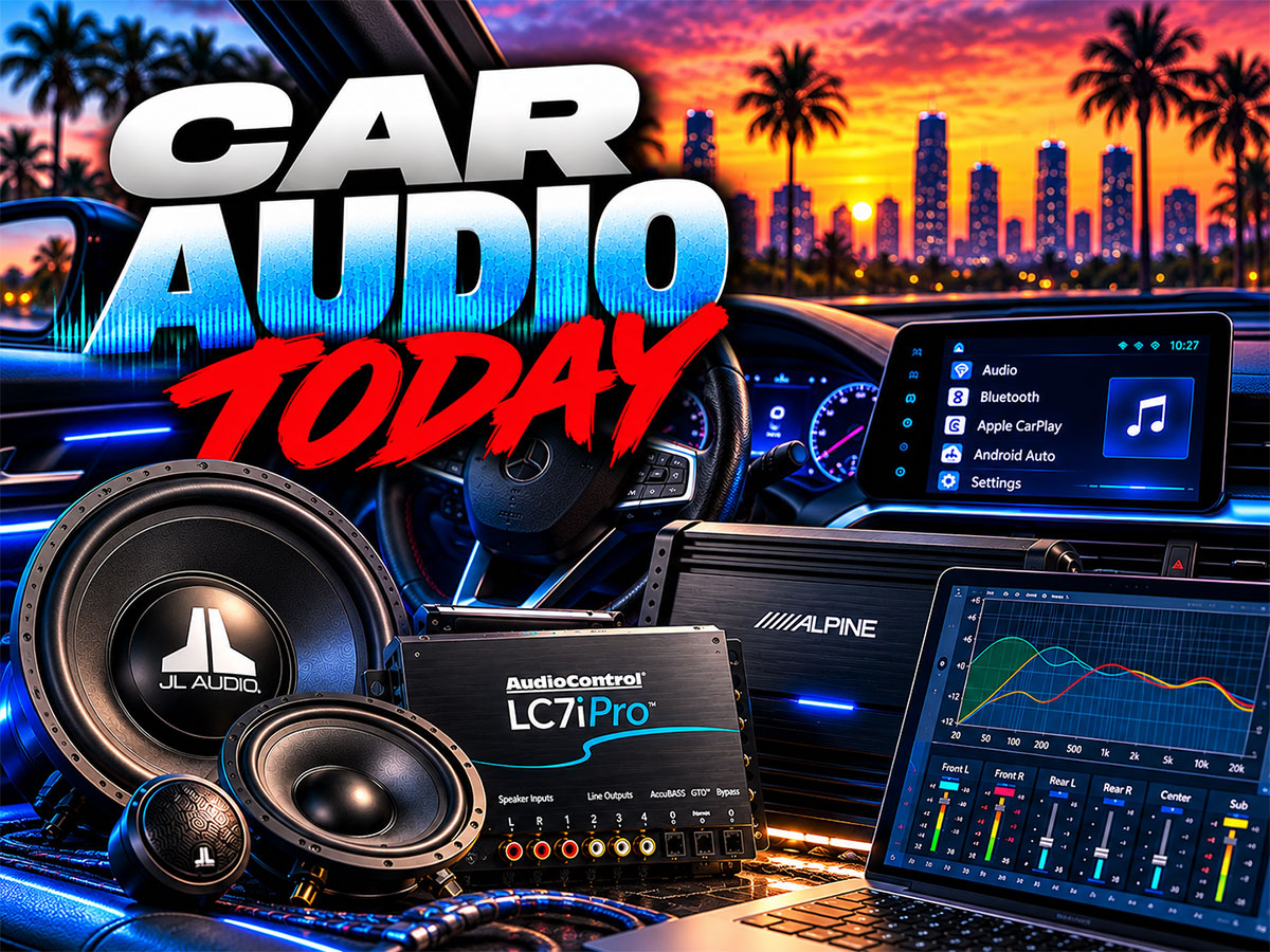Car audio system upgrade with DSP tuning, amplifiers, speakers and factory audio integration for modern vehicles available at Sounds Good To Me in Tempe, AZ.