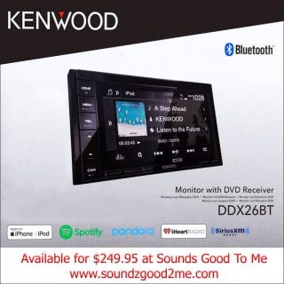 Kenwood in-dash DVD player DDX26BT $249.95 at Sounds Good To Me in Tempe, Arizona Kenwood in-dash DVD player DDX26BT $249.95 at Sounds Good To Me in Tempe, Arizona