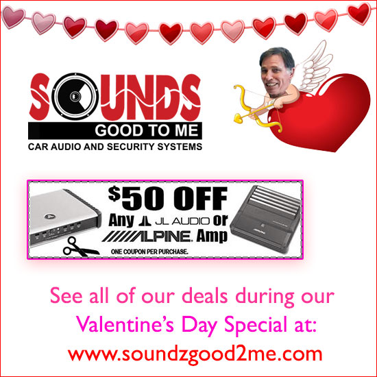 Sound Specials: Get $50 off any JL audio or Alpine amp, now through Feb 14th only at Sounds Good To Me in Tempe, AZ: Sound Specials: Get $50 off any JL audio or Alpine amp, now through Feb 14th only at Sounds Good To Me in Tempe, AZ: